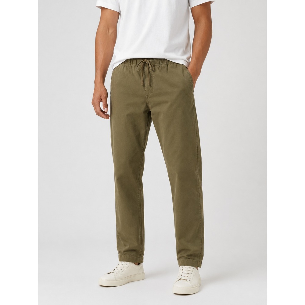 NWOT Everlane The Easy Pant Men's Sz L Green Organic Cotton Pull-On Canvas